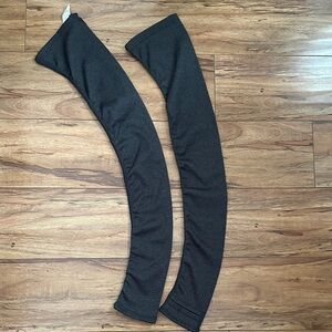 ALO Yoga Black Ribbed Stretch Sleeves